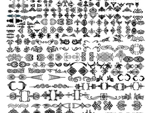  最新流行花形图案 