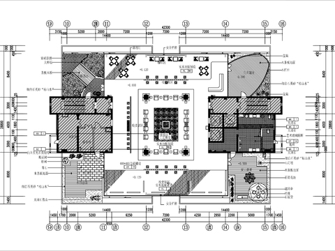  校史馆 展览馆cad平面图 