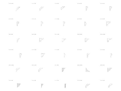  欧式石膏线截面图cad图库 