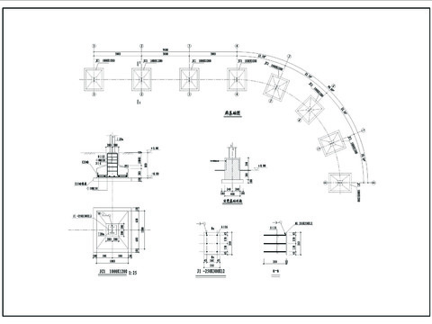  花架廊CAD施工图 