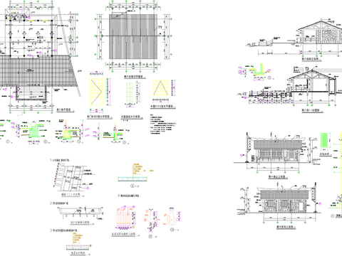  果汁房cad施工图 