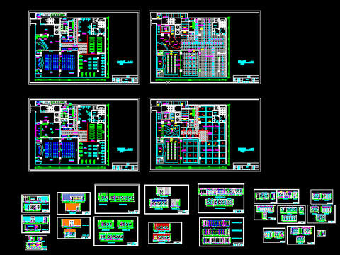  健身会所CAD施工图 