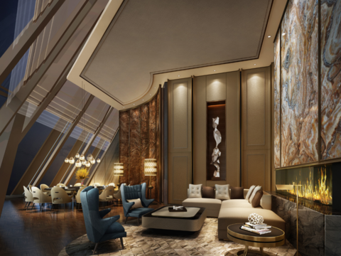  【CCD】深圳平安金融中心顶层会所 方案+效果图+CAD平面图+机电  375M 