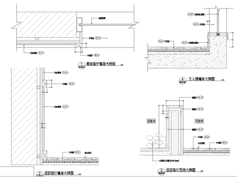  水岸星城D2型别墅样板间cad节点图 