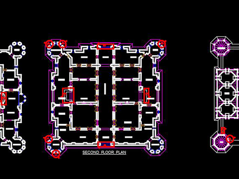  建筑构件cad施工图 