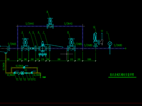  暖通常用详细大样图CAD施工图 