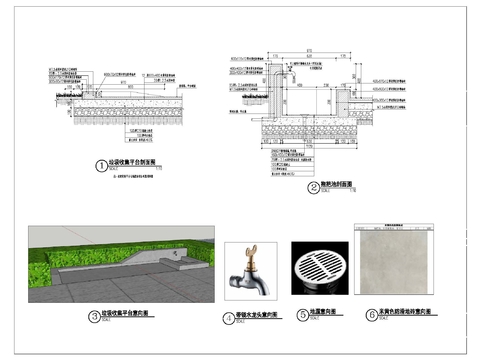 垃圾收集平台cad详图 