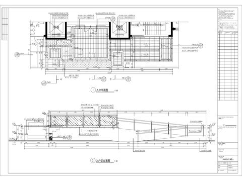  洋楼单元入户cad大样图 