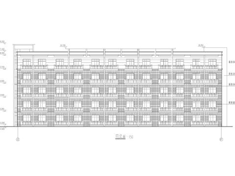  某公司集團宿舍樓建筑結(jié)構(gòu)cad施工圖 