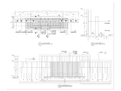  特色水景 景墙 节点大样图 