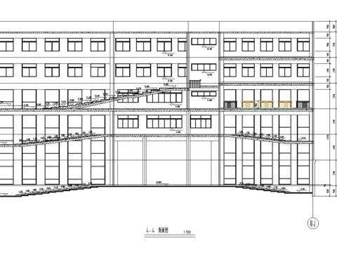  教学楼建筑cad施工图 