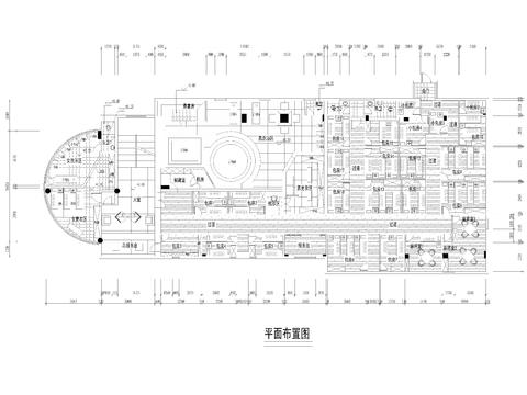  620㎡桑拿水疗 洗浴中心cad施工图 
