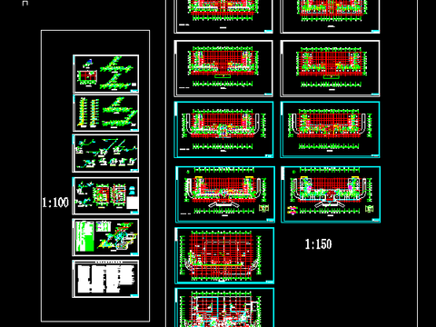  大厦综合楼空调CAD施工图 