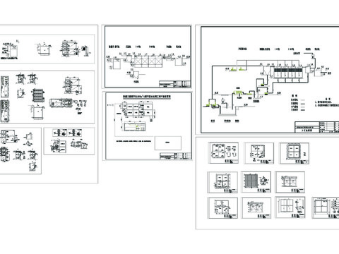  屠宰废水工艺CAD节点大样 