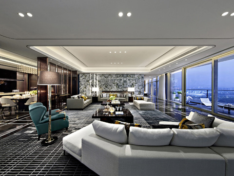  梁志天深圳湾1号_XI（T2-29）深化方案&施工图&物料表&软装方案&官方摄影 