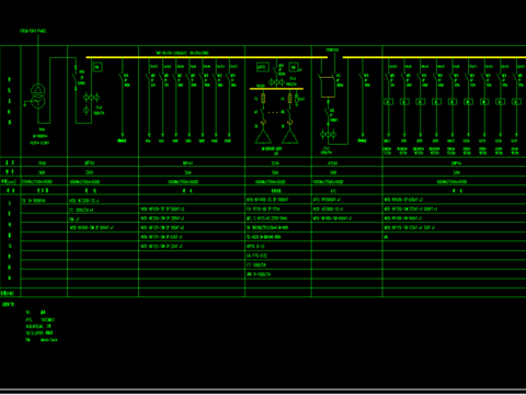  厂房电气CAD施工图 