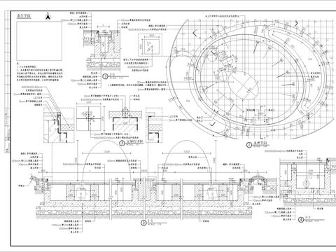  特色玻光泉细部CAD节点大样 
