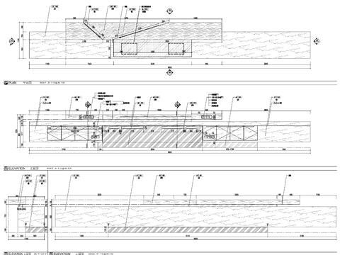  现代接待台CAD大样图 
