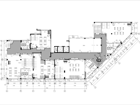  2000㎡托儿所cad平面图 