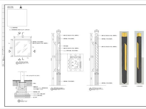  特色灯具细部CAD施工图 