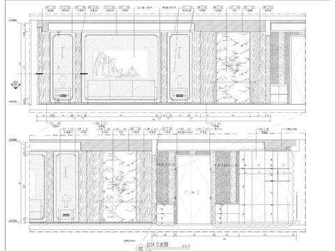  大平层现代立面图 