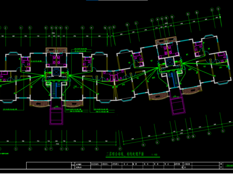  住宅楼电气CAD施工图 