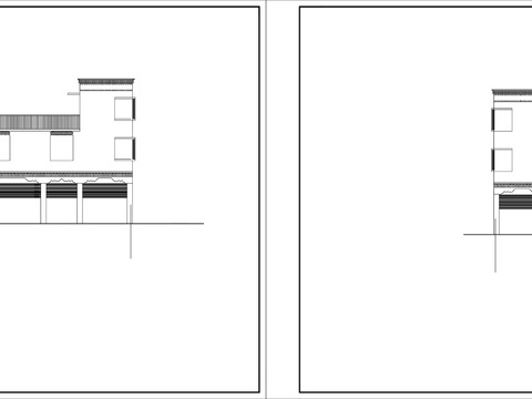  藏式建筑cad施工圖 