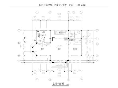  现代自建别墅 多层住宅 独栋别墅CAD平面图 