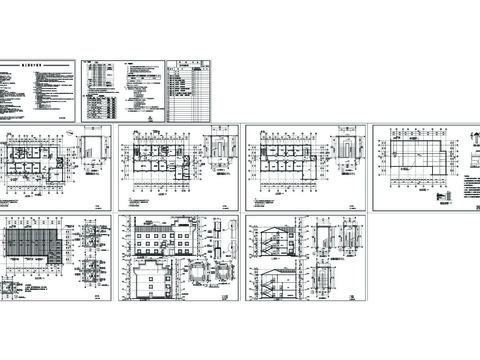  計(jì)生站建筑CAD施工圖 