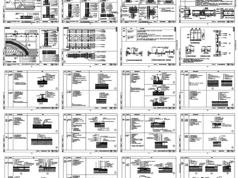  装修节点 装修大样 装修剖面图 装修详图cad图库 
