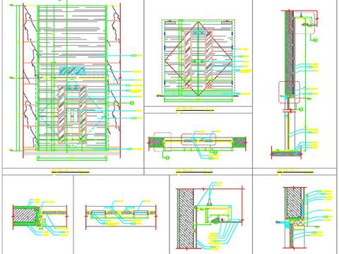  防火门CAD节点大样 