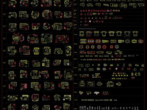  【设计必备】高级感 平面CAD图库 