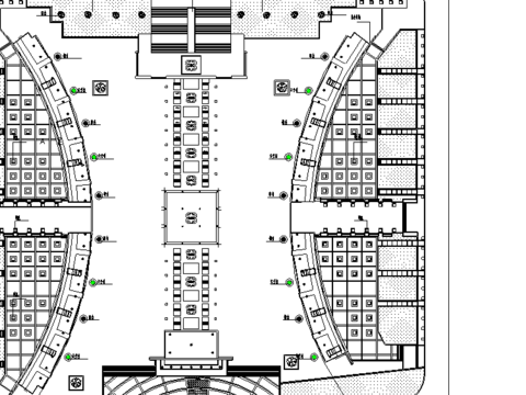  政府广场绿化CAD规划图 