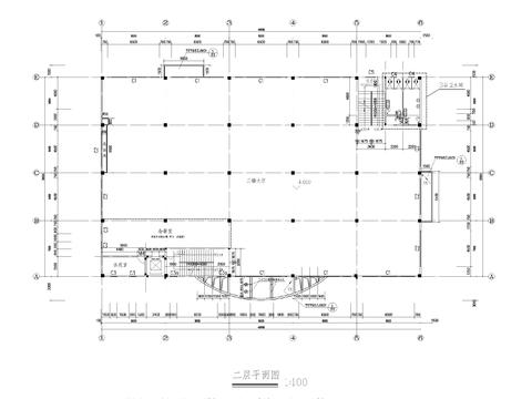  學校食堂建筑設(shè)計cad施工圖 