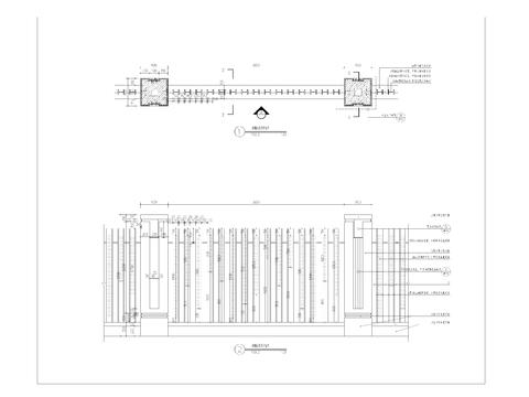  围墙标节点大样图 