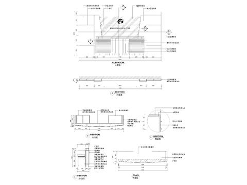  接待台大样cad图库 