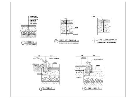  路沿石 园路做法cad大样图 