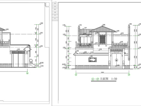  25.四合院建筑設(shè)計CAD施工圖 