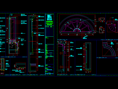  全屋定制家居立面cad图纸 