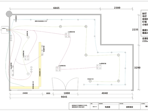  快餐店cad施工图 