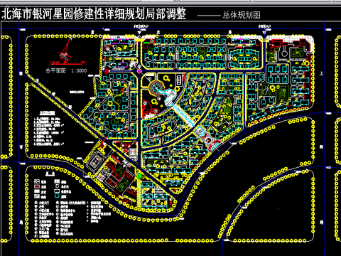  小区住宅楼规划cad平面图 