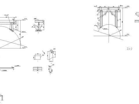  管道结构CAD详图 