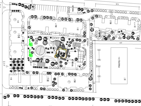  高层小区cad图库 