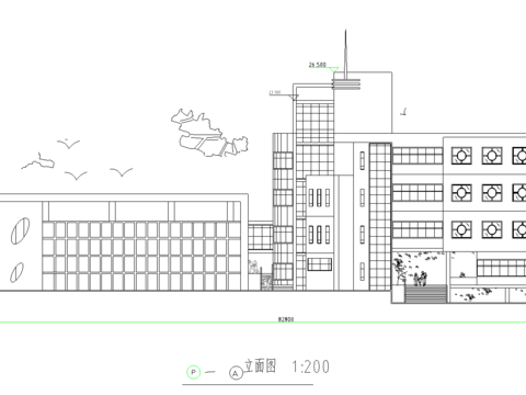  藝術(shù)中心cad施工圖 