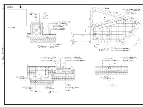  木平台细部CAD节点大样 