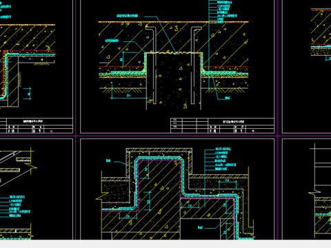  防水CAD节点大样 
