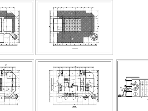  九班幼兒園+社區(qū)服務(wù)中心CAD施工圖 