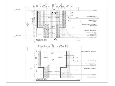  连廊详图 平面立面剖面图 节点大样图 