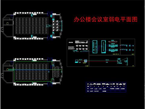  标准常用CAD弱电系统图 