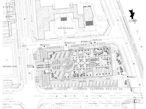  园林景观cad平面图 